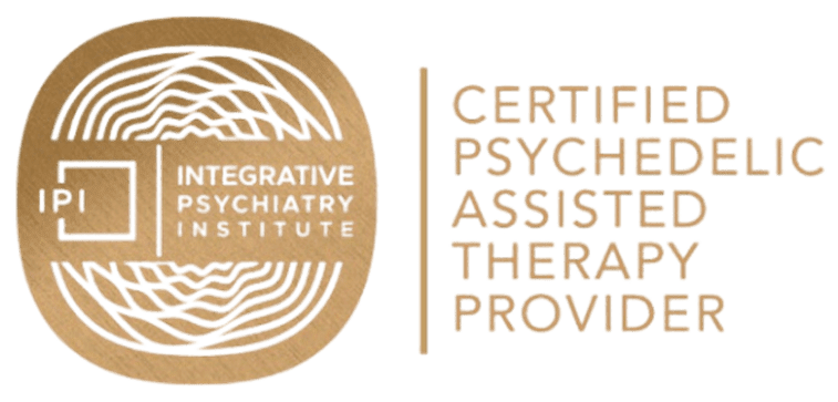 Certification seal for psychiatric assistants and therapy providers.
